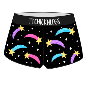 chicknlegs shorts design- shooting stars
